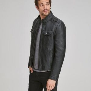 NWT Andrew Marc faux leather jacket